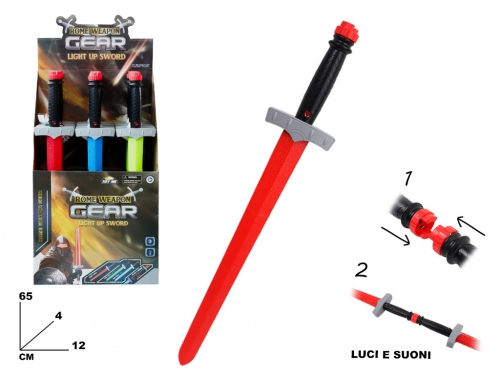 MAXI SPADA CON LUCI E SUONI DB 12 PZ