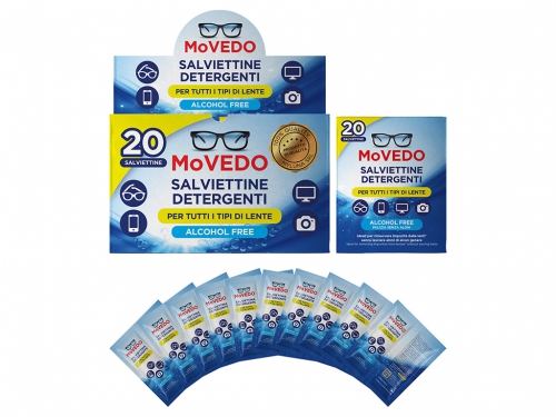 MOVEDO SALVIETTINE DETERGENTI LENTI 20PZ