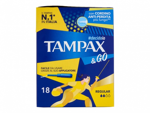 TAMPAX & GO REGULAR X18