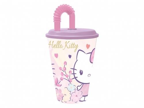 HELLO KITTY BICCHIERE C/CANNUCCIA 430ML
