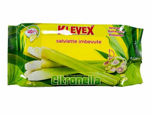SALVIETTE IMBEVUTE CITRONELLA 40PZ