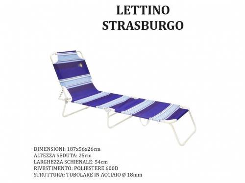 SUMMER LETTINO STRASBURGO 188x55x24 ACCI
