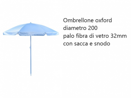 OMBRELLONE OXFORD Ø200 PALO 32MM