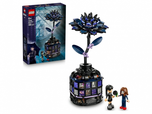 LEGO WEDNESDAY FIORE DI DALIA NERO 76784