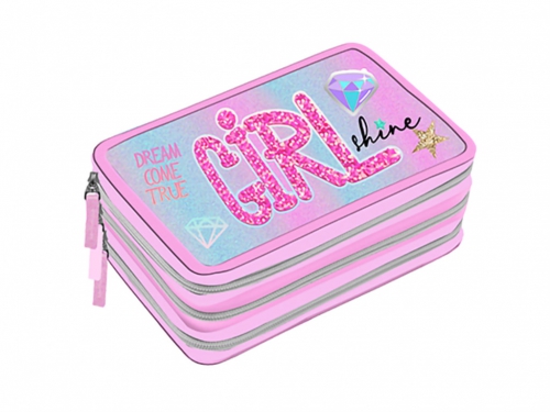 ASTUCCIO 3ZIP PLAYTOY GLITTER 1004P3275