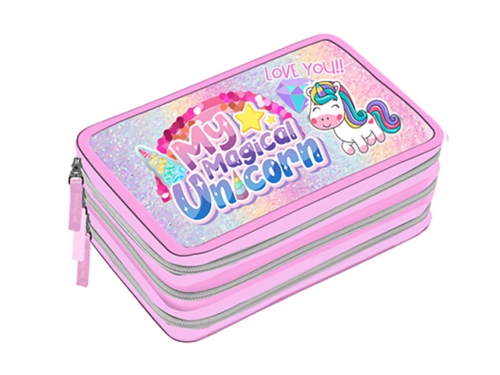 ASTUCCIO 3ZIP PLAYTOY GLITTER 1004P3277