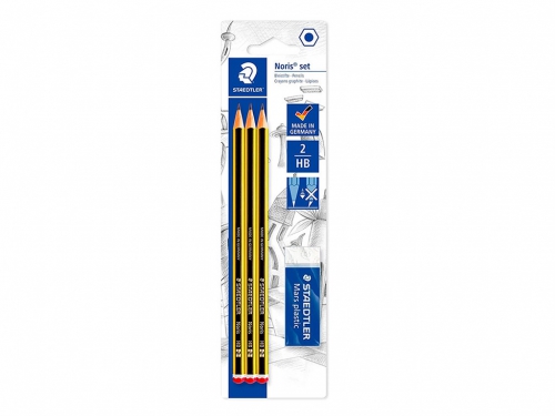 STAEDTLER BL. 3 MATITE NORIS+GOMMA 2HB