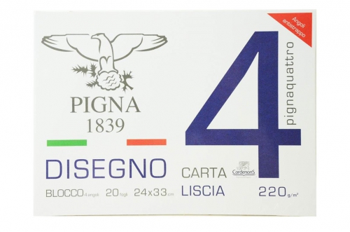 PIGNA BLOCCO 24X33 PIGNAQUATTRO LISC. GE