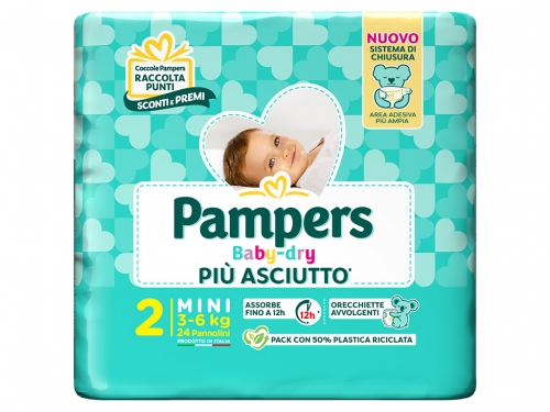 PAMPERS BABYDRY MINI TG.2 NEW