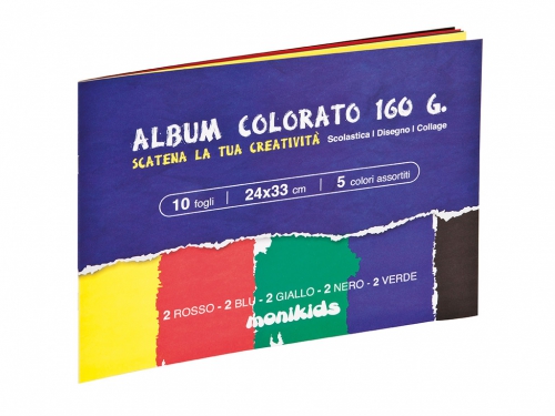 ALBUM COLORATO 24X33 10 FF 160G (20)
